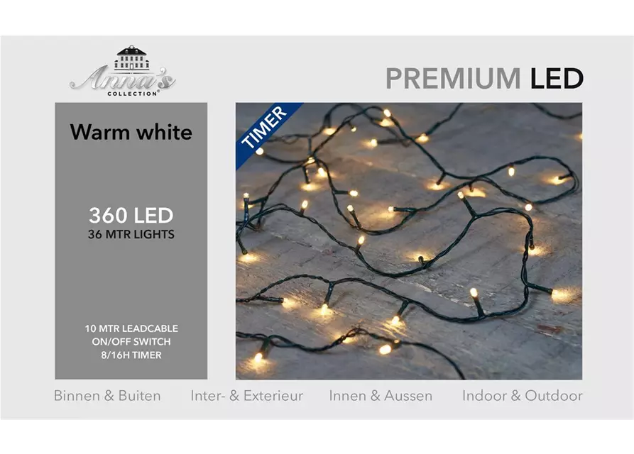 PREMIUM LED 360Lights 36M LED, warm-weiß, für Innen & Aussen