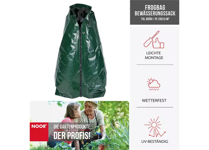 Frogbag Bewässerungssack 75l grün PE 200 g/m²