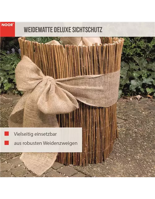 Weidenmatte Sichtschutz Deluxe