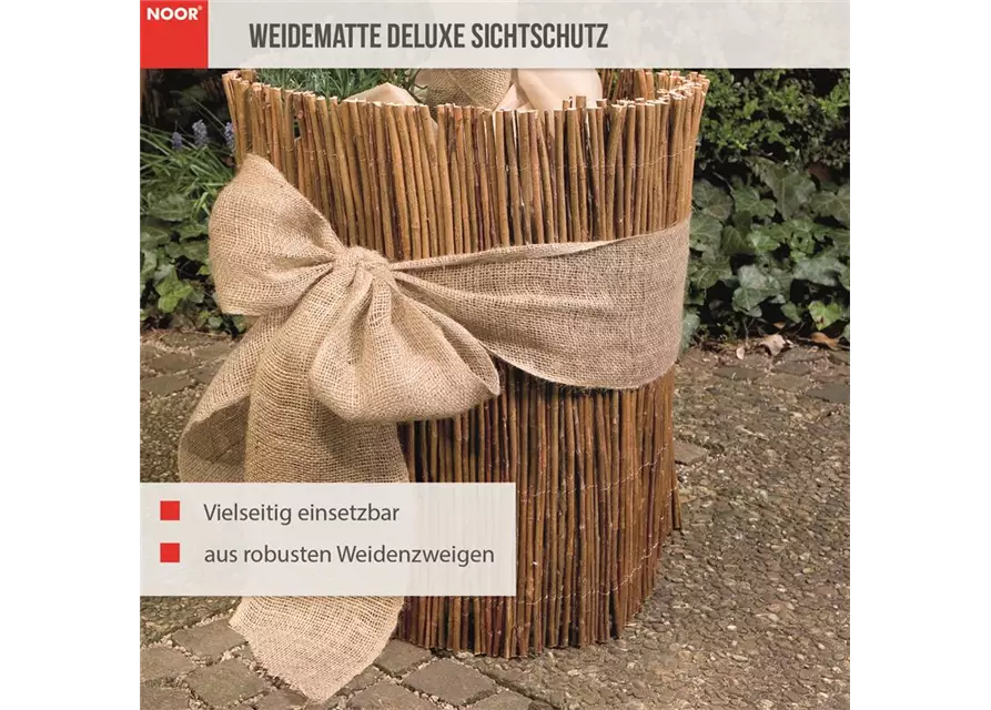 Weidenmatte Sichtschutz Deluxe