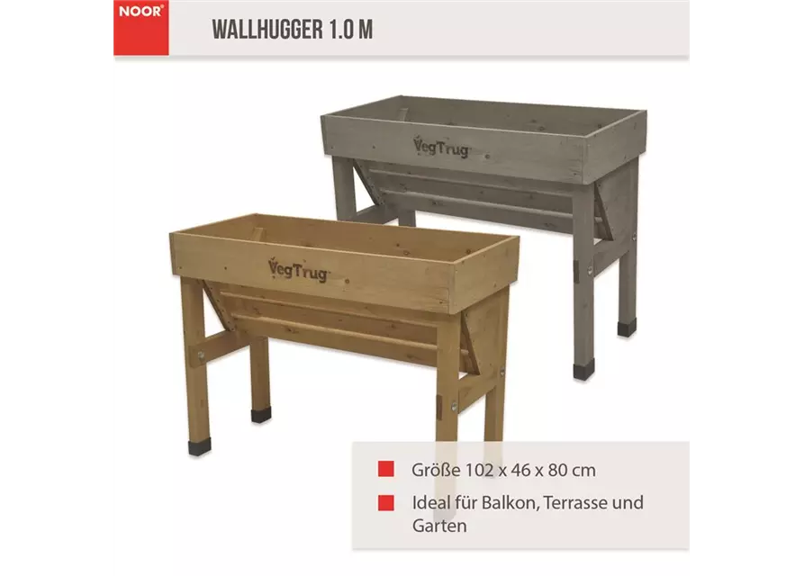 Hochbeet WallhuggerVegTrug 103 x 46 x 80cm 