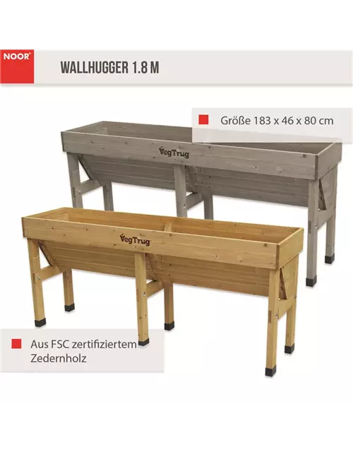 Hochbeet Wallhugger VegTrug 183 x 46 x 80cm 