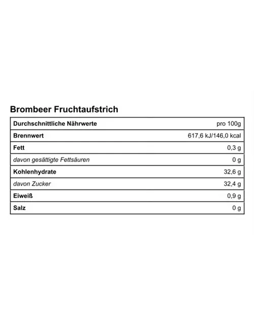 Brombeere Fruchtaufstrich