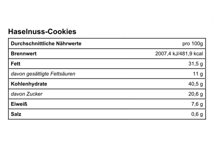 Haselnuss-Cookies