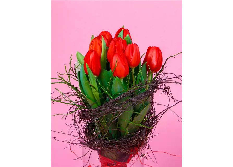 Blumenstrauß Valentinstag 'Feuriges Herz'