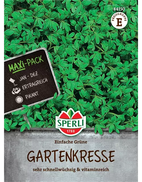 Gartenkresse 'Einfache Grüne' Maxi-Pack 50 g