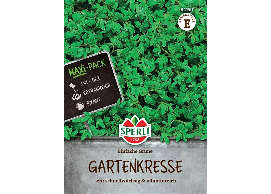 Gartenkresse 'Einfache Grüne' Maxi-Pack 50 g