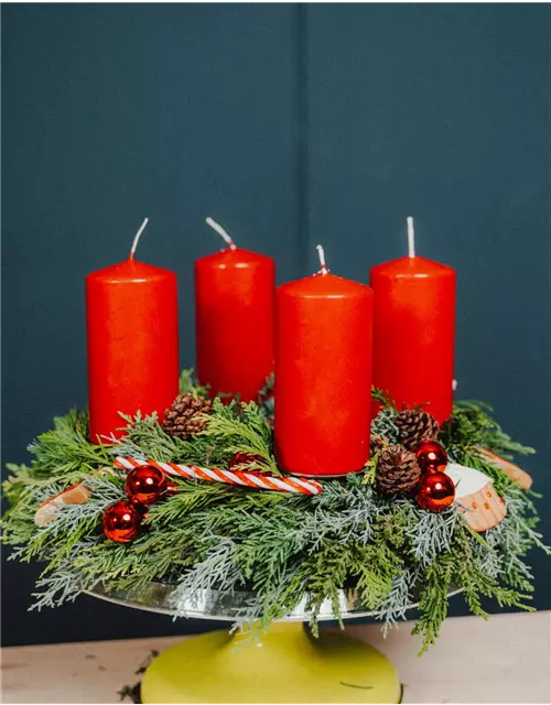 Nostalgie Adventskranz DIY Set