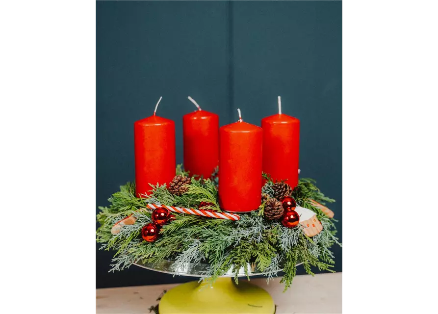 Nostalgie Adventskranz DIY Set