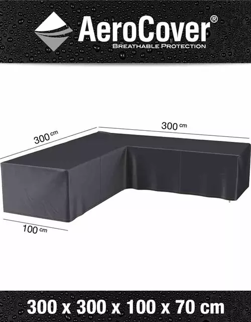 Aerocover Schutzhülle für Eck- Loungeset 300x300x100xH70 cm