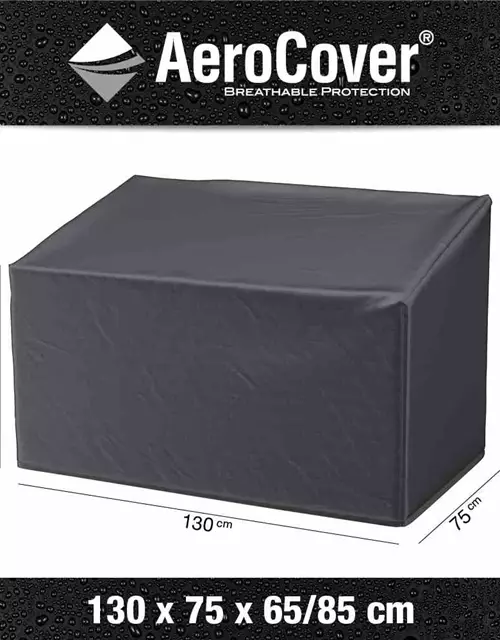 Aerocover Schutzhülle für Gartenbank 130x75xH65/85 cm