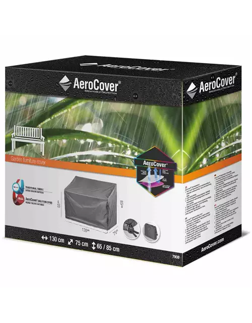 Aerocover Schutzhülle für Gartenbank 130x75xH65/85 cm