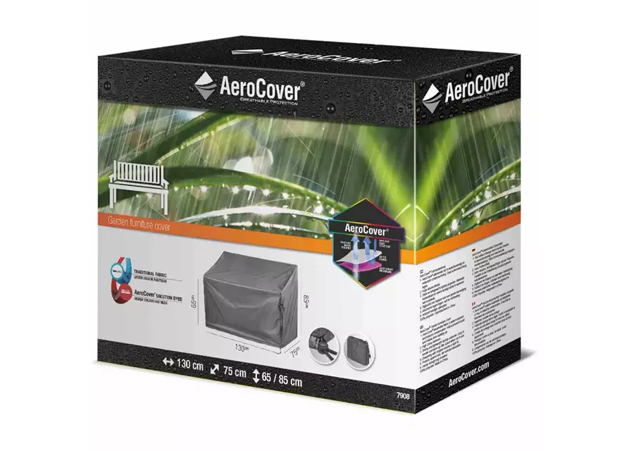 Aerocover Schutzhülle für Gartenbank 130x75xH65/85 cm