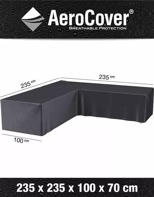 Aerocover Schutzhülle für Eck- Loungeset 235x235x100xH70 cm