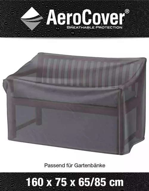 Aerocover Schutzhülle für Gartenbank 160x75xH65/85 cm