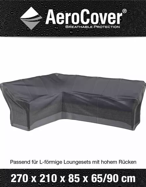 Aerocover Schutzhülle für Eck- Loungeset 270x210 L-Form links