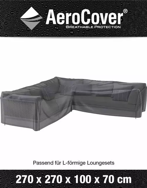 Aerocover Schutzhülle für Eck- Loungeset 270x270x100xH70 cm