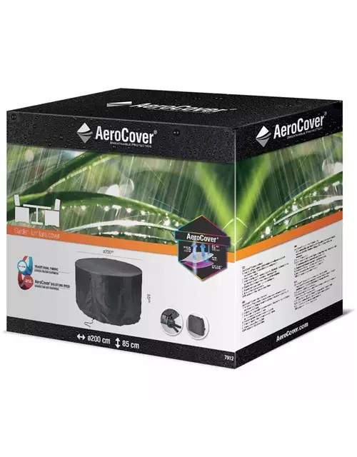 Aerocover Schutzhülle für Gartenmöbelset Ø200 x H85 cm