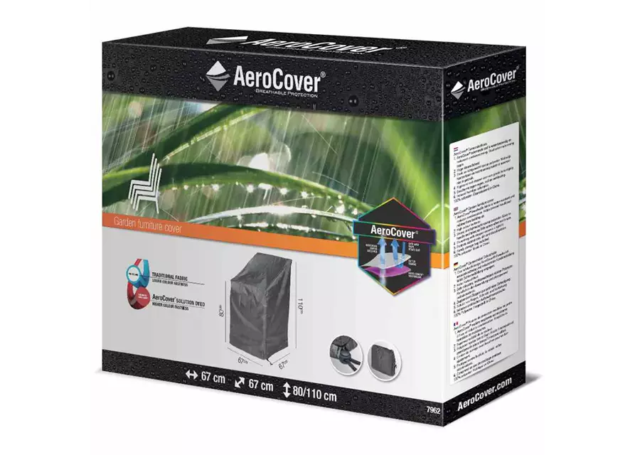 Aerocover Schutzhülle für Stapelstühle 67x67xH80/110 cm