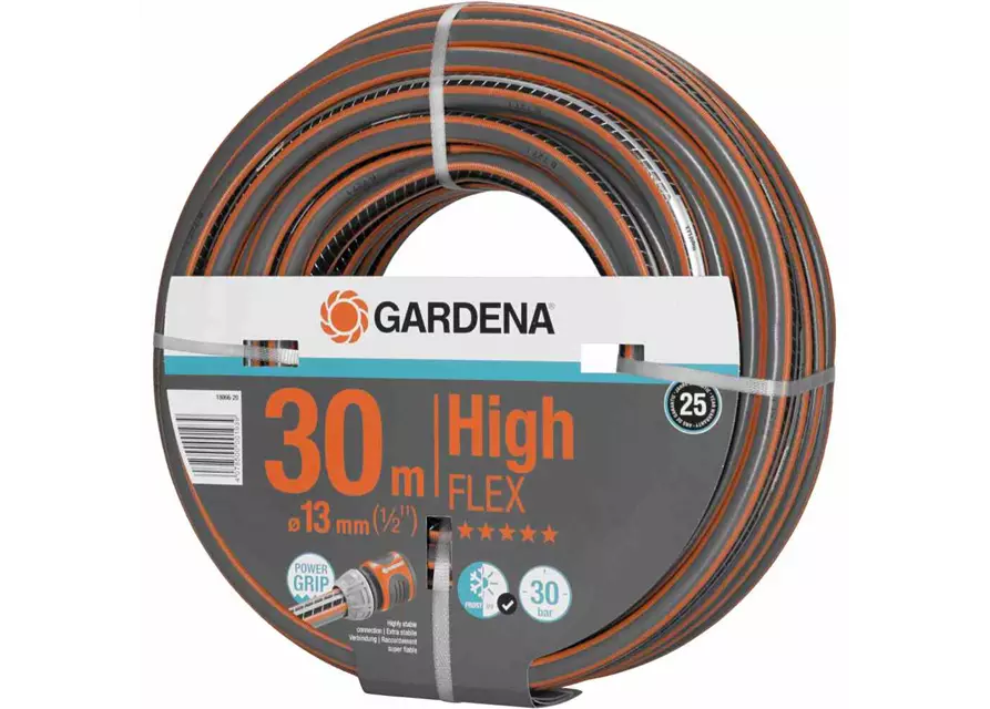 Gardena Gartenschlauch Comfort HighFlex 13 mm (1/2") 30 m mit PowerGrip 30 bar