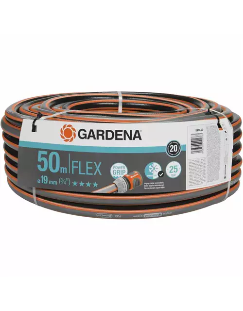 Gardena Gartenschlauch Comfort Flex 20 mm (3/4") 50 m mit PowerGrip bis 25 bar