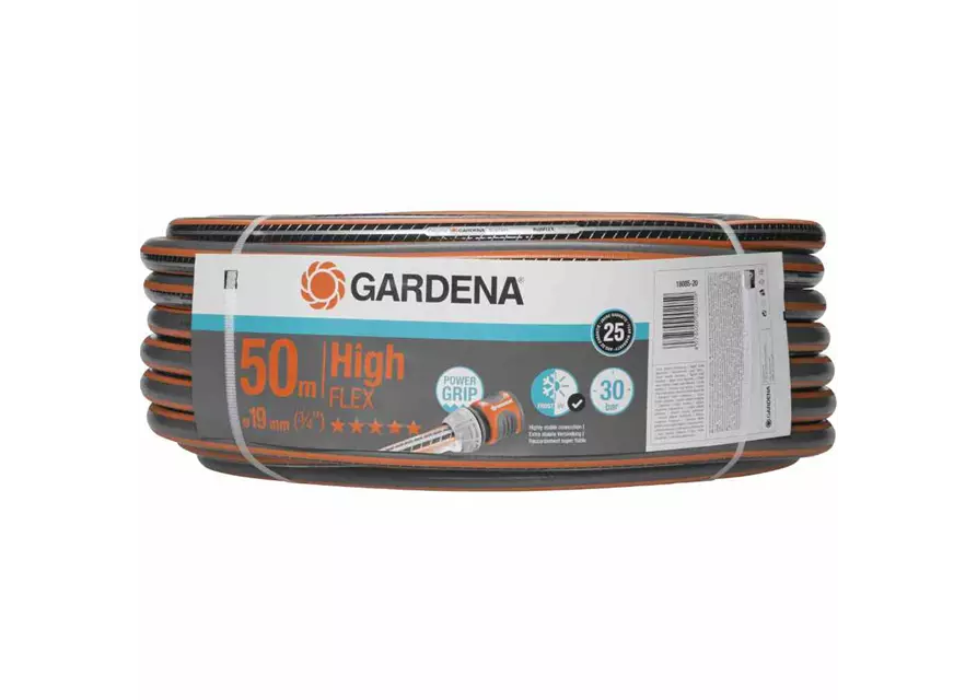 Gardena Gartenschlauch Comfort HighFlex 20 mm (3/4") 50 m mit PowerGrip 30 bar