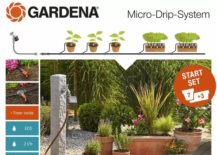 Gardena Starter Kit für Terrassen und Balkone