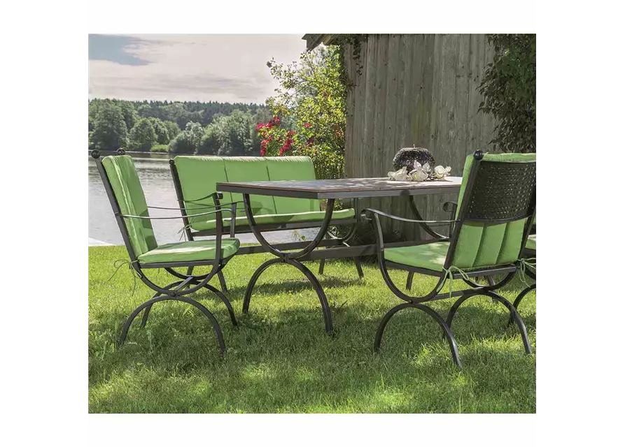 MBM Gartenbank Romeo 2-Sitzer 62 cm x 102 cm x 90 cm marrone Eisen