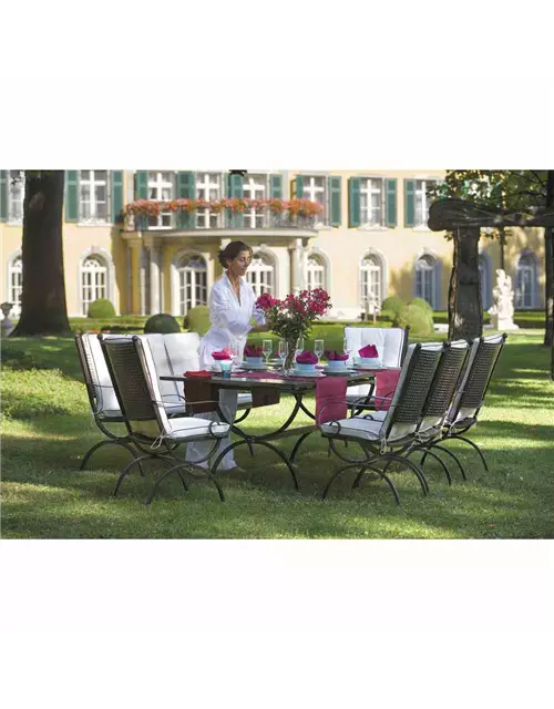 MBM Gartenbank Romeo 3-Sitzer 62 cm x 170 cm x 100 cm marrone Eisen