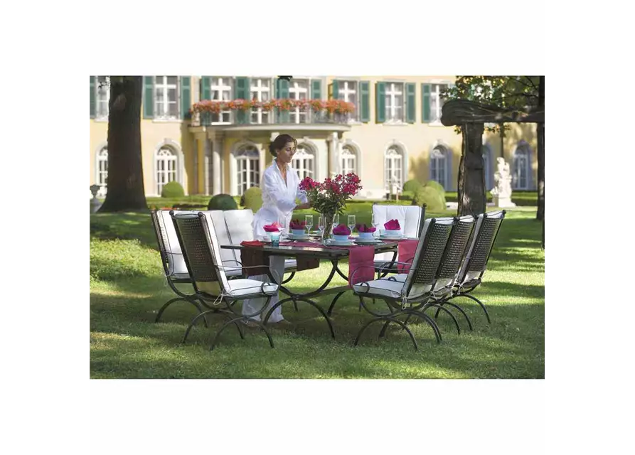 MBM Gartenbank Romeo 3-Sitzer 62 cm x 170 cm x 100 cm marrone Eisen