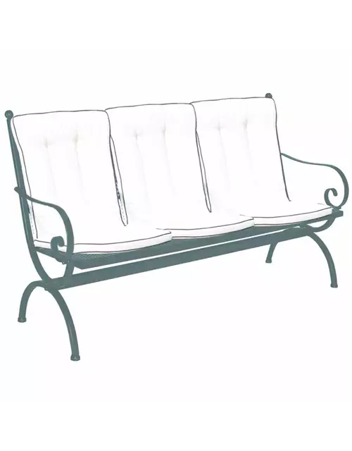 MBM Auflage für Bank Romeo 3 Sitzer 100 cm x 56 cm creme