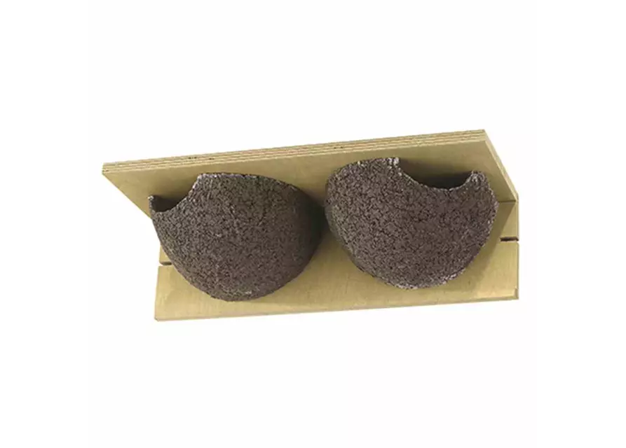 Nistkasten Mehlschwalbe 2er , 37,5 cm x16 cm x 11 cm, Grau 