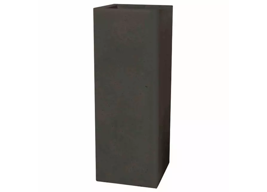 PP-Plastic Cube high 265x265x725mm schwarz-granit betonlook