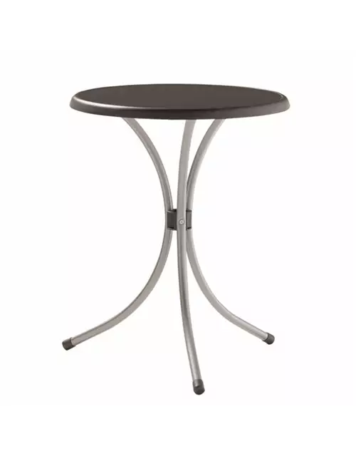 Sieger Bistrotisch Ø60cm graphit / anthrazit Stahl 