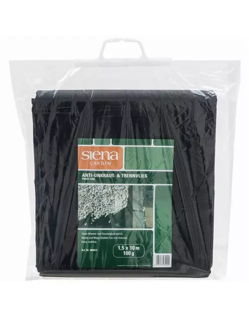 Siena Garden Anti-Unkrautvlies 1,5x10m, 50g schwarz