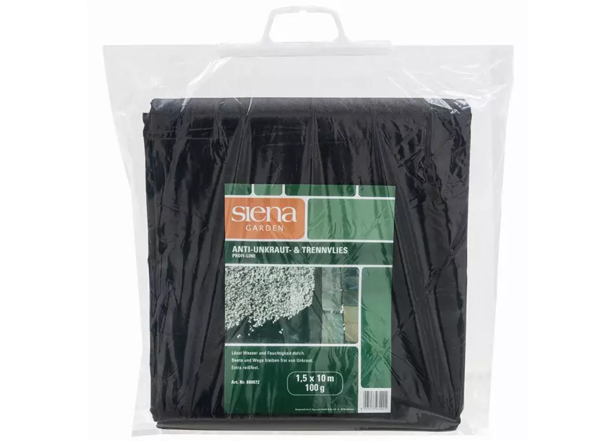 Siena Garden Anti-Unkrautvlies 1,5x10m, 50g schwarz