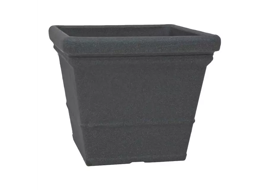 PP-Plastic Gefäß Lisa 50, 50x50x42,5cm schwarz Granit 