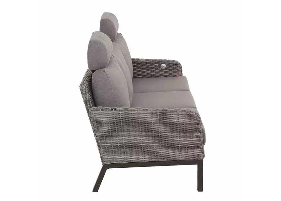 Siena Garden Bellani 3-Sitzer Sofa Aluminum/Gardino® 