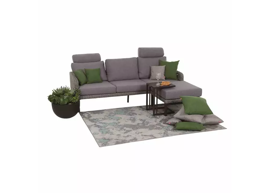 Siena Garden Bellani 3-Sitzer Sofa Aluminum/Gardino® 