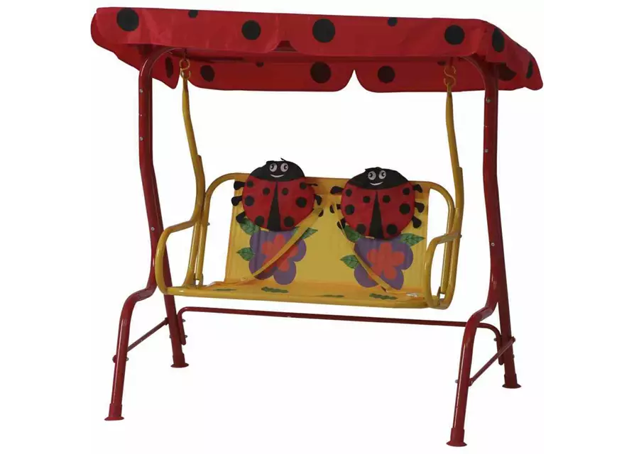 Siena Garden Kinderschaukel Marie 75x115x118 cm rot