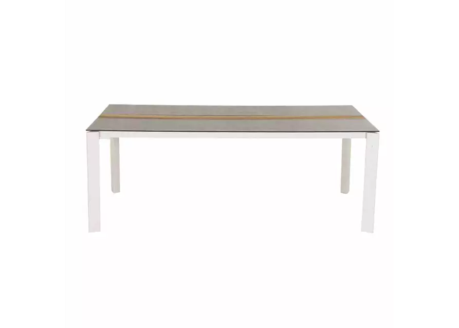 Siena Garden Dining Tisch Viana 200x100x75 cm matt weiß