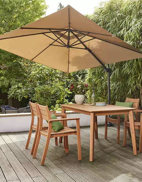 Siena Garden Ampelschirm Eagle N+, 270x270 cm anthrazit/taupe