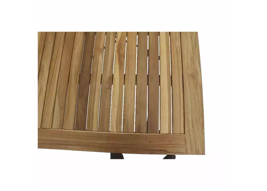 Siena Garden Peru Biergarten-Klapptisch 80x80 cm Stahl/Teak 