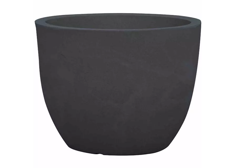 PP-Plastic Gefäß Padua 40, Ø 40x30,7cm schwarz Granit 