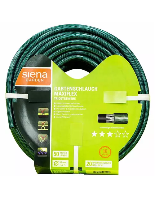 Siena Garden Gartenschlauch Maxiflex, 12,5mm (1/2 Zoll) , 50m-Rolle 