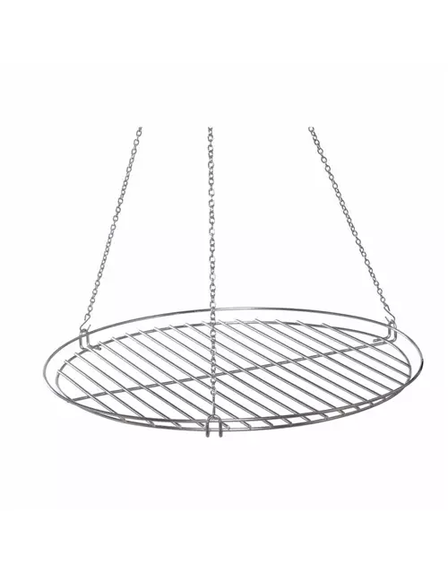 Siena Garden Grillrost INOX zu 55er Feuerschale inkl. Kette und S-Haken, Edelstahl