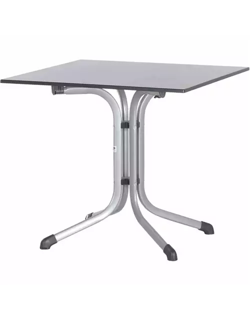 Sieger Klapptisch vivodur 80x80 cm Silber Weiß