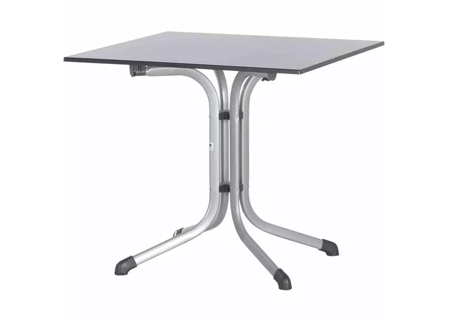 Sieger Klapptisch vivodur 80x80 cm Silber Weiß