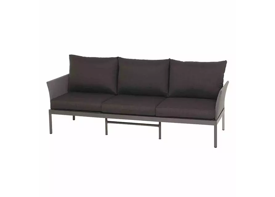 Siena Garden Carim 3er Loungesofa 76,5x205,5x71,5 cm matt graphit