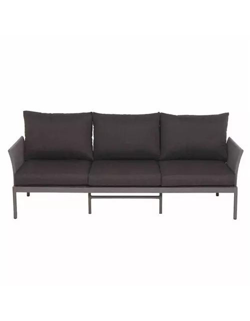 Siena Garden Carim 3er Loungesofa 76,5x205,5x71,5 cm matt graphit